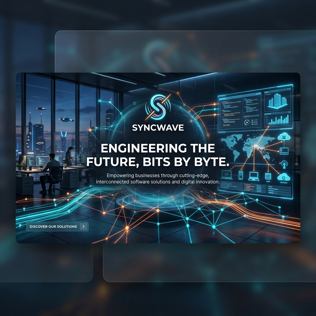 Futuristic Tech Network Banner